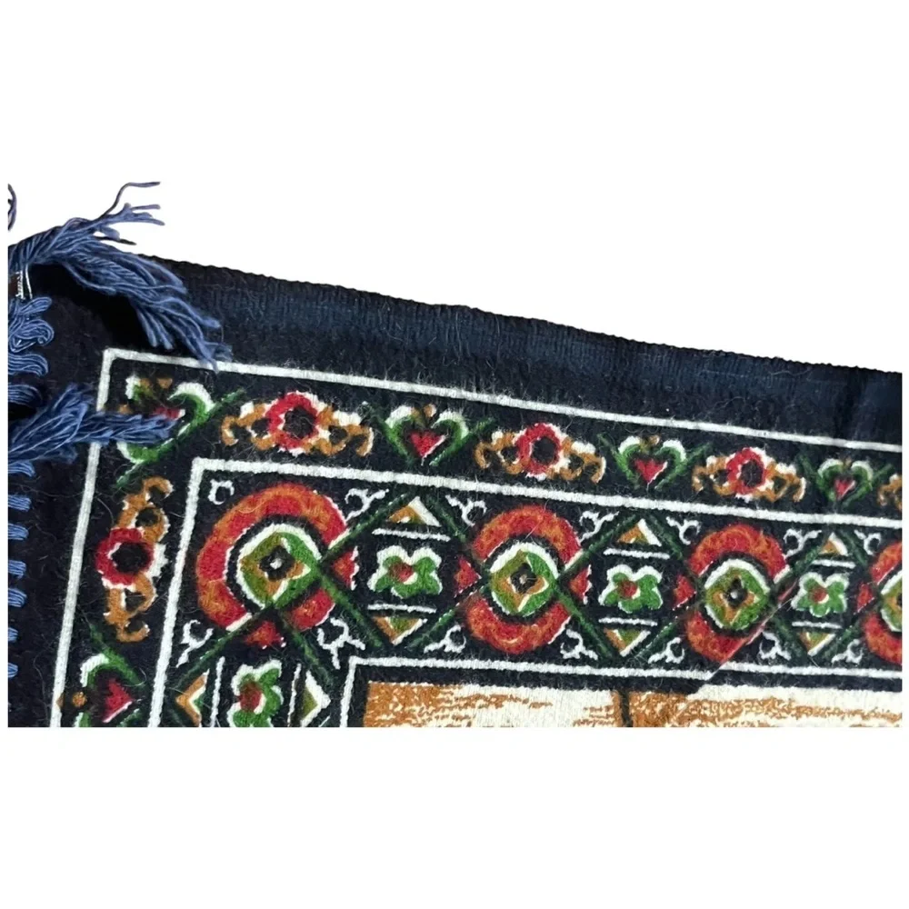 Tapestry Wall Hanging Made in Turkey 39 X 57 In Cotton Vtg Cats Playing Patio L